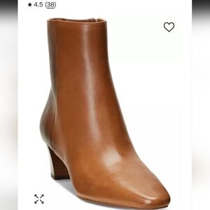 Lauren Ralph Lauren Women's Tan Leather Ankle Boots